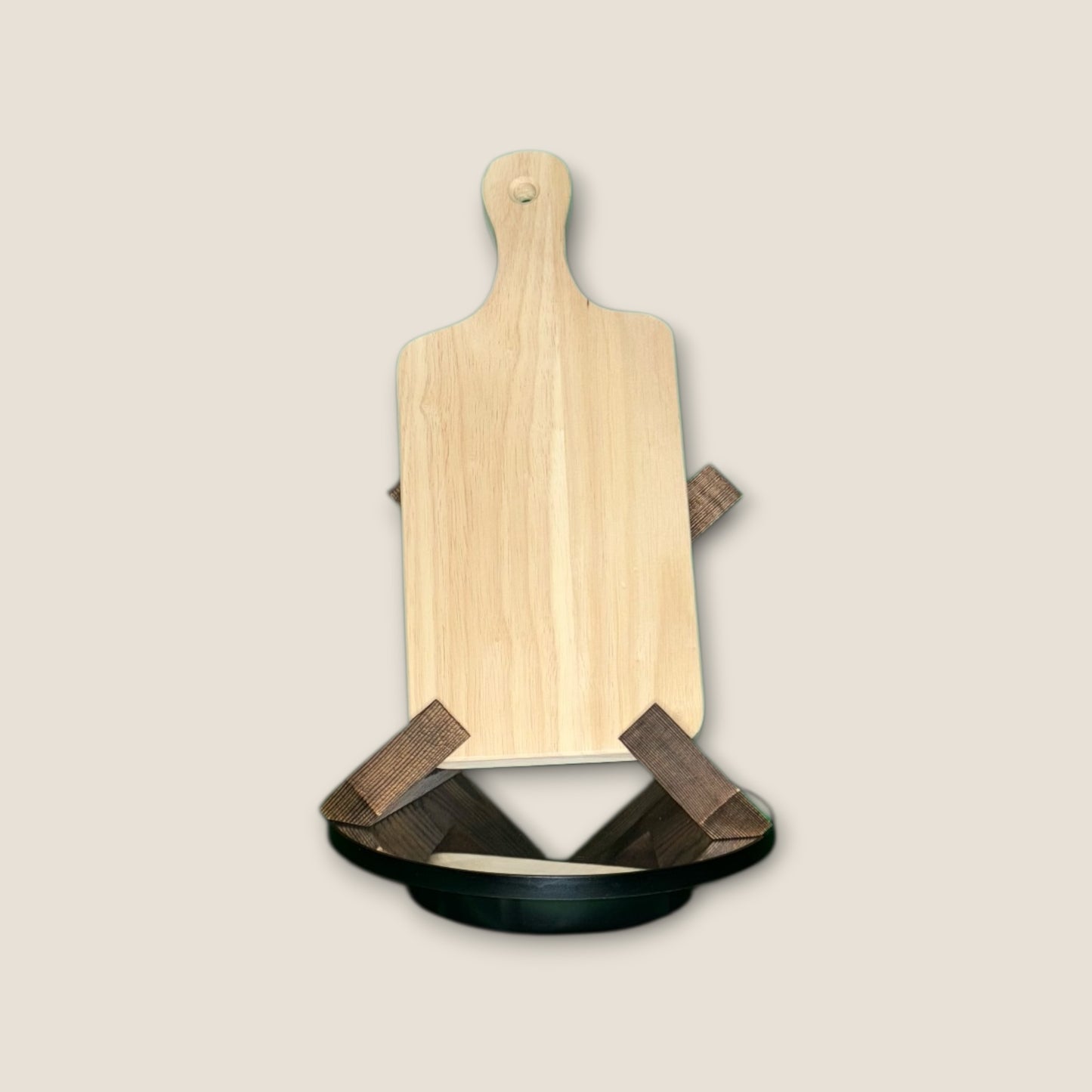 Medium Wood Cutting Board – 7.5×9.5 in (13.5 in w/ handle)