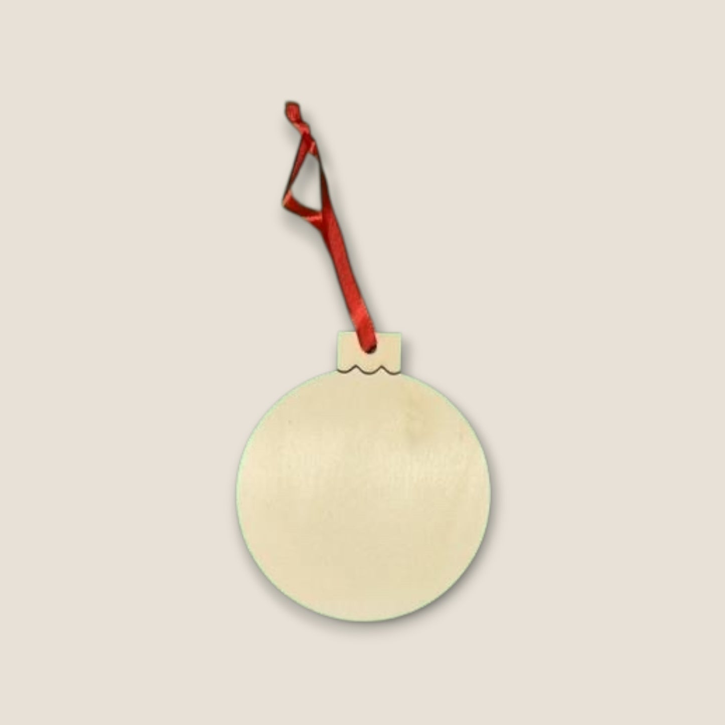 Round Wood Ornament – 3.5 in