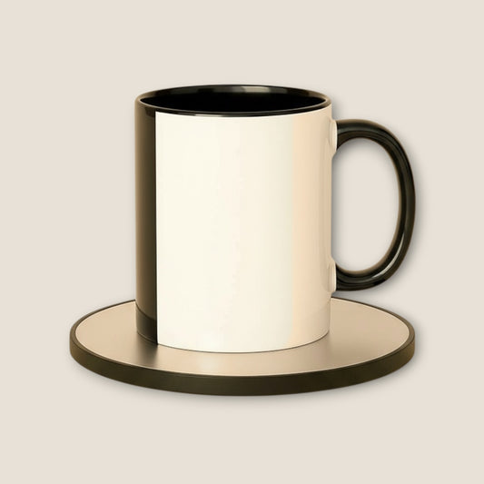 11 oz Ceramic Coffee Mug (Black or White)